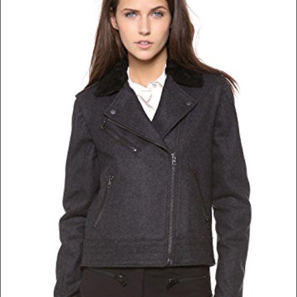 Rag & Bone Bowery Wool Blend Jacket Size 2 - image 1